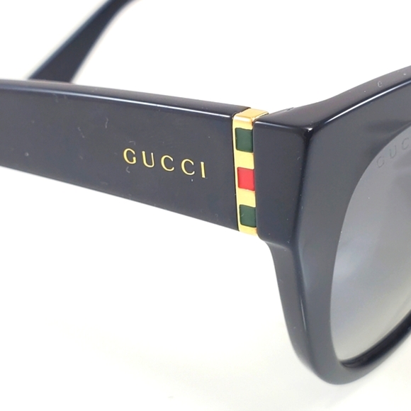 NWD$495 GUCCI GG0460S 001 Black Grey Gradient Cat Eye UV Protection Sunglasses - Picture 7 of 16